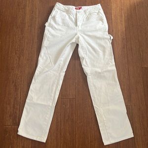 dickies carpenter pants white